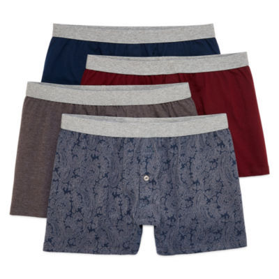 Stafford® 4pk. Comfort Knit Boxers JCPenney