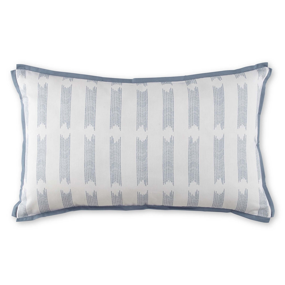 JCP Home Collection jcp home Riley Oblong Decorative Pillow, Blue/White