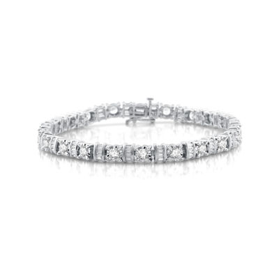 5 CT TW White Diamond 10K Gold Tennis Bracelet JCPenney