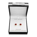 Silver Treasures Ruby 14K Gold Over Silver 11.2mm Stud Earrings