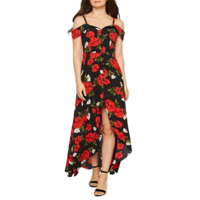 jcpenney black floral dress