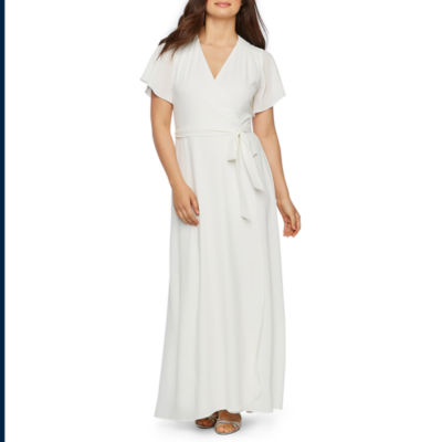 premier amour short sleeve maxi dress