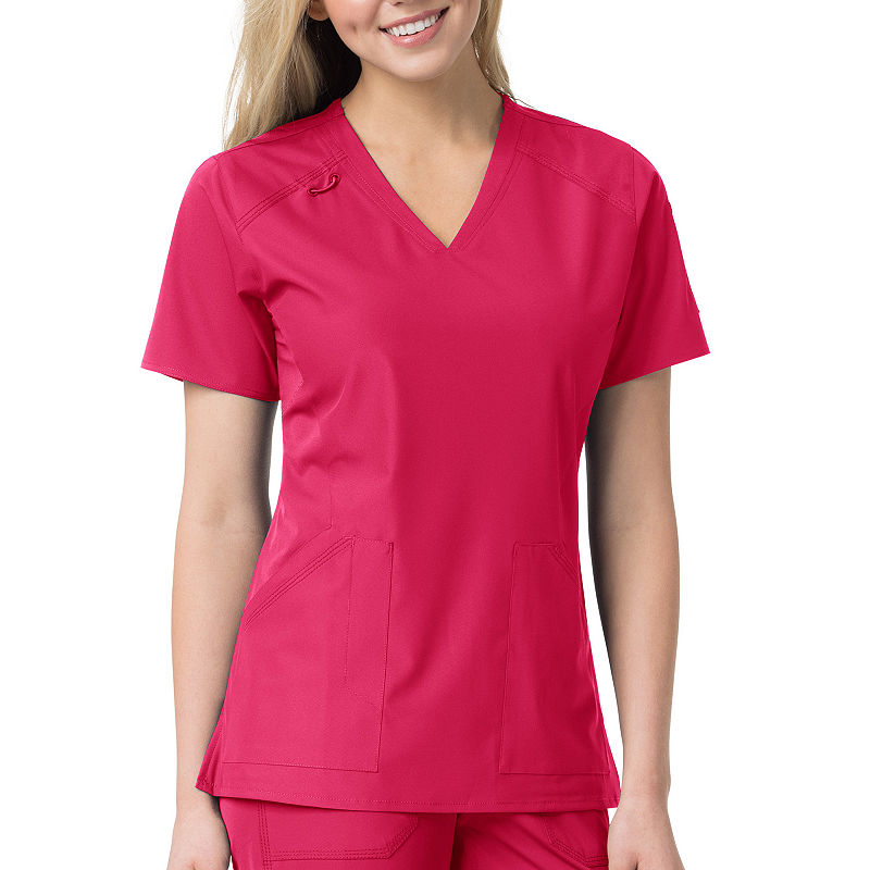 Carhartt C12106 - Women'S Liberty Multi-Pocket Scrub Top - Plus, Womens, Size 3X-Large, Pink