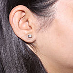 TruMiracle 1/2 CT. T.W. Genuine Diamond 10K White Gold Twist Stud Earrings