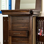 Hives And Honey Haley Walnut Jewelry Armoire