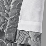 Queen Street Lawrence Charcoal Light-Filtering Rod Pocket Set of 2 Curtain Panel