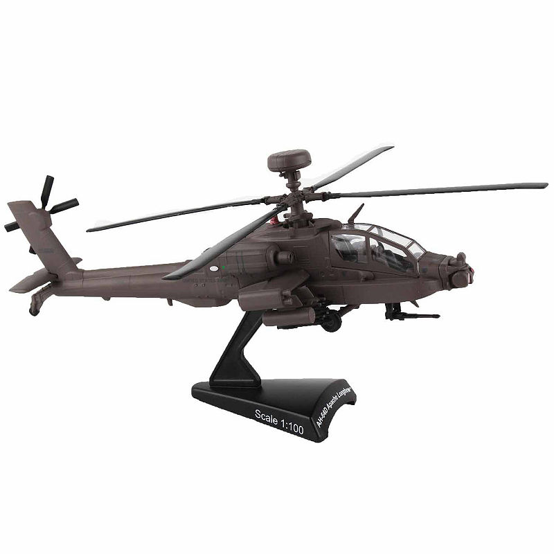 Daron Postage Stamp Die Cast Ah64D Apache Long Bowus Army Helicopter Kit