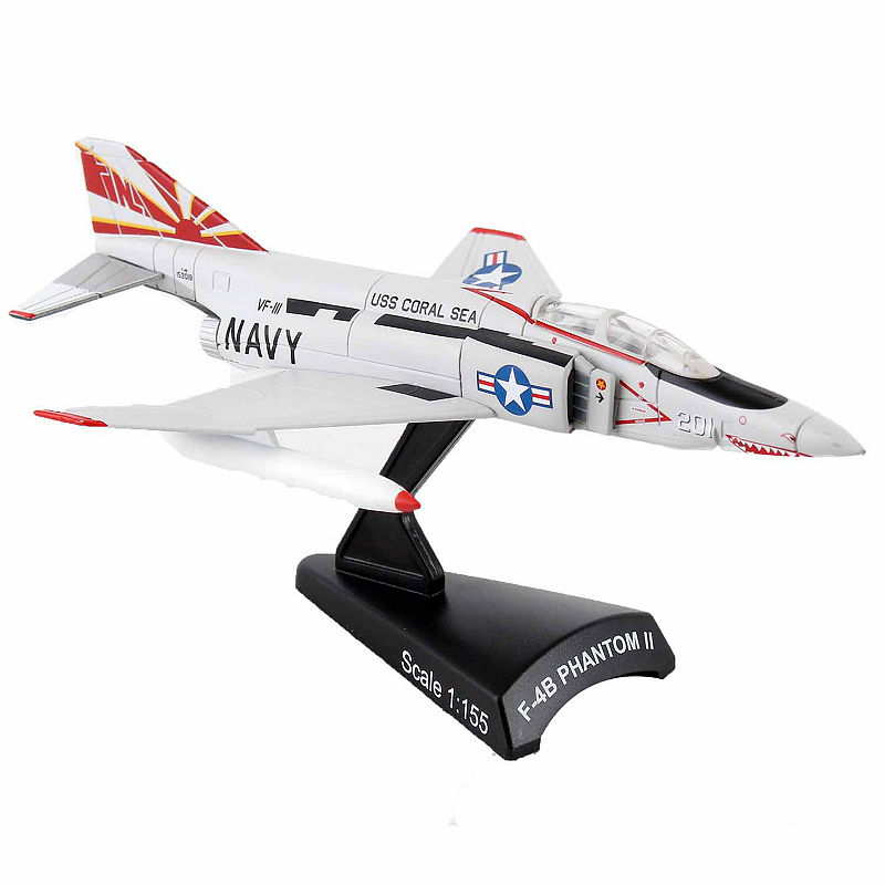 Daron Worldwide Trading Postage Stamp F-4B Phantomii Sundowners 1/155 Scale Model Kit