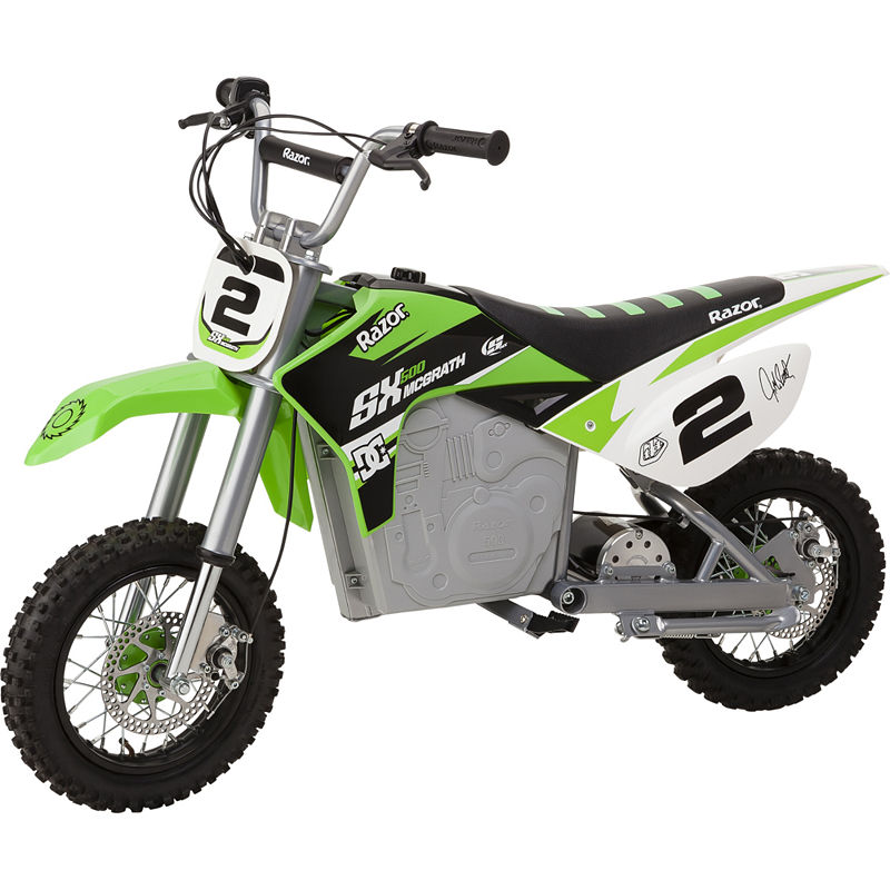 Razor Sx500 Mcgrath Dirt Rocket Electric Motocross Bike, Green