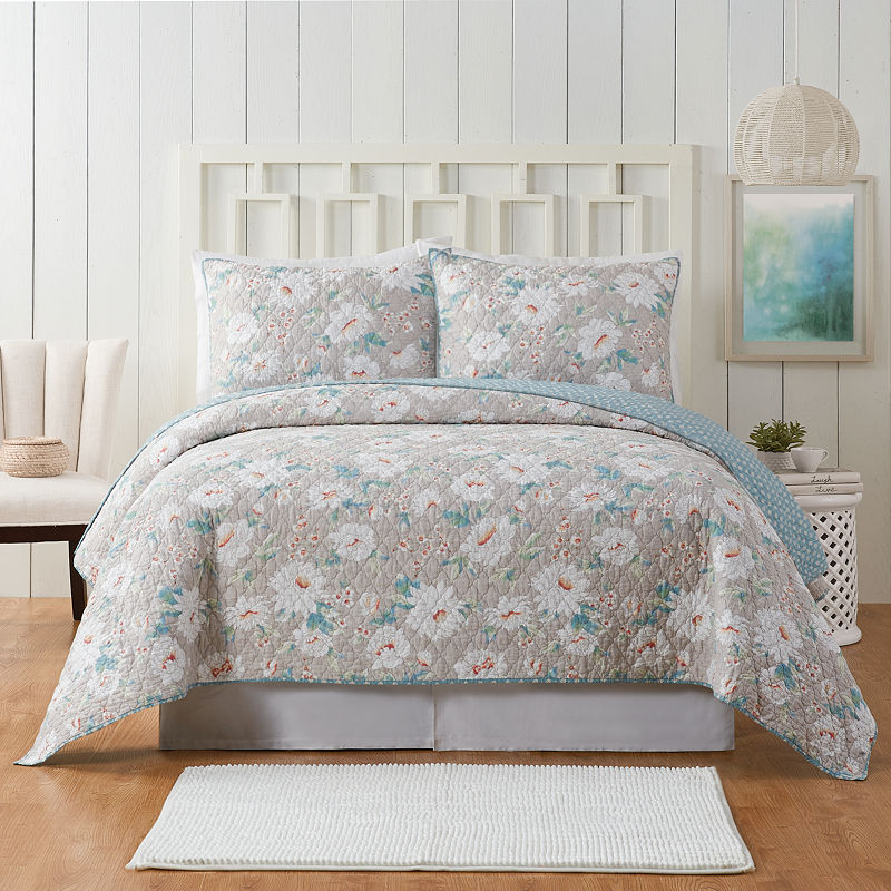 UPC 041808872307 product image for Modern Heirloom Elnora 3-pc. Floral Quilt Set | upcitemdb.com