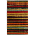 Mohawk Home New Wave Boho Striped Printed Indoor Rectangular Accent Rug