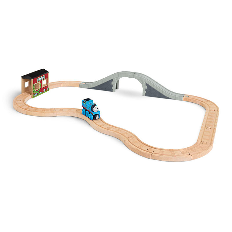 UPC 746775215552 product image for Fisher-Price Thomas the Train Wooden Railway 5-in-1 Up and Around Set | upcitemdb.com