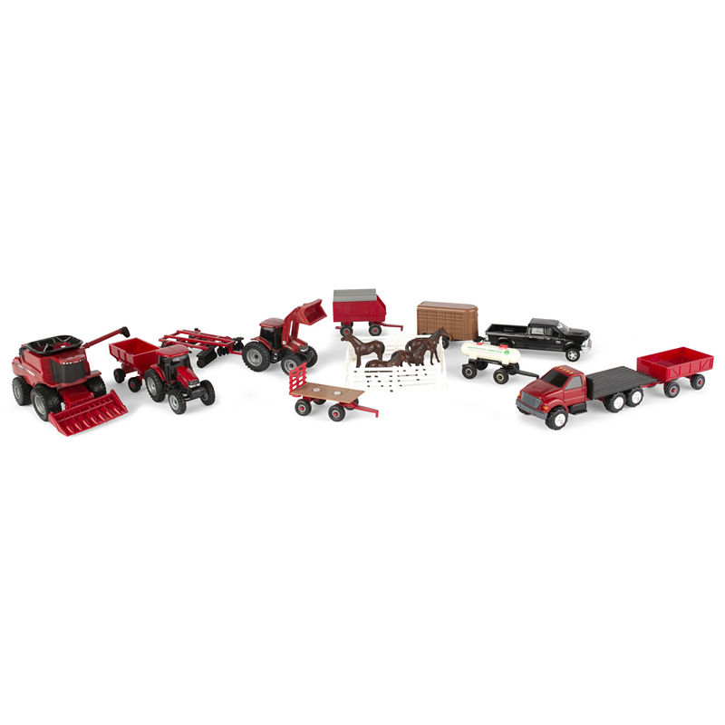 Ertl - Case Ih 1/64 Scale 20 Piece Vehicle Value Set, Boys