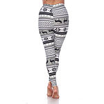 White Mark Women's One Size Fits Most Printed Leggings