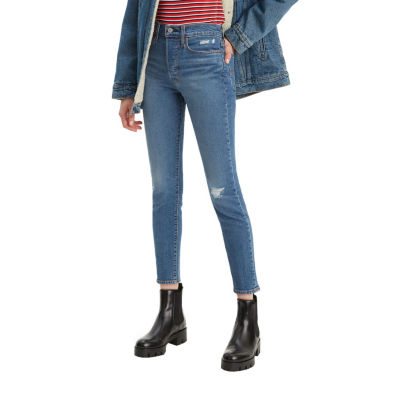 levi's wedgie skinny blue spice