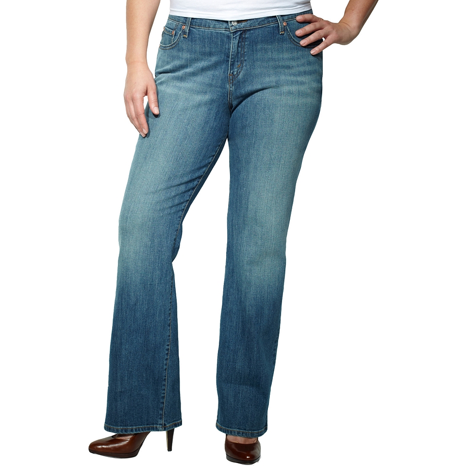 Levi s 580 Defined Waist Bootcut Jeans   Plus, Winding Road, Womens