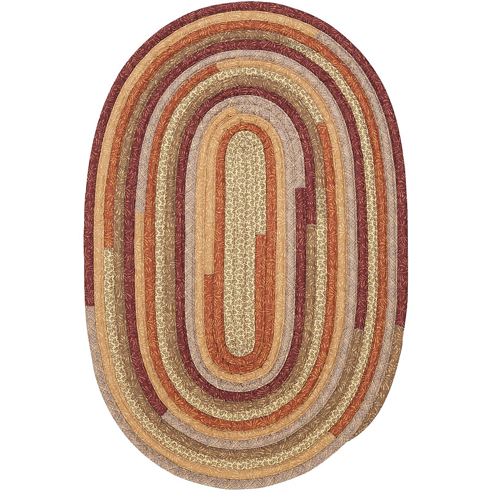 Garden Grove Reversible Braided Oval Rugs, Rustic Blend
