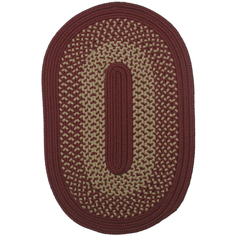 Colonial Mills Houston Reversible Braided Indoor/Outdoor Oval Rug, 5'X7', Multiple Colors