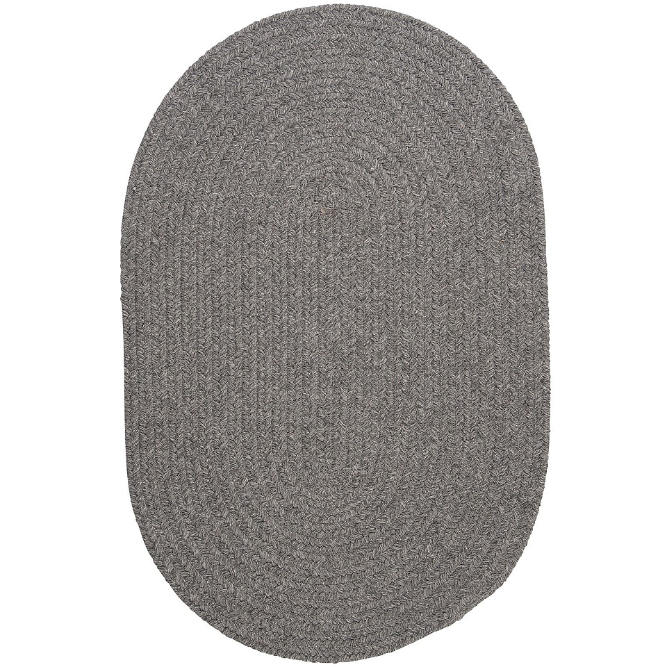 Timberline Reversible Braided Oval Rugs, Gray