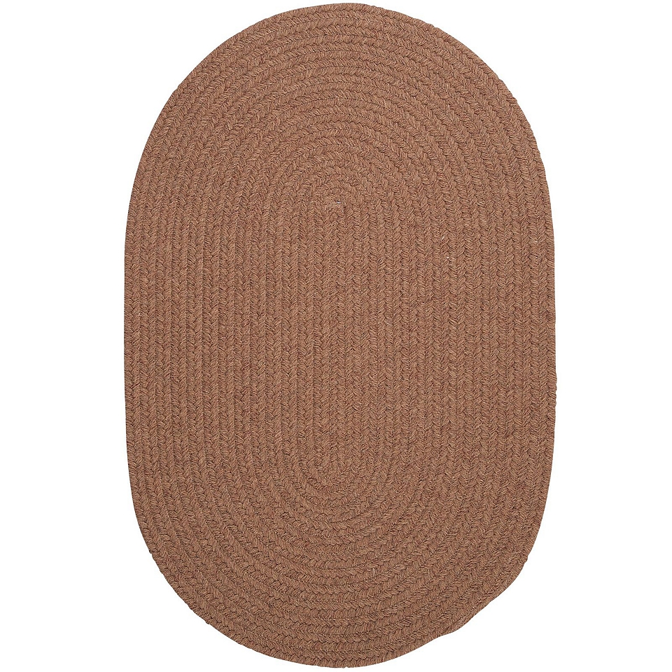 Timberline Reversible Braided Oval Rugs, Mocha