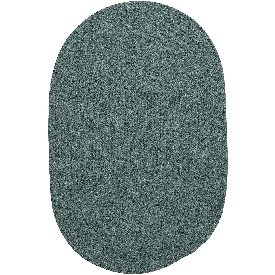 Timberline Reversible Braided Oval Rugs, Teal