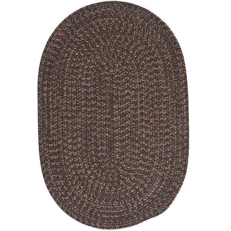 Colonial Mills Grafton Tweed Reversible Braided Oval Rug, 5'X7', Multiple Colors