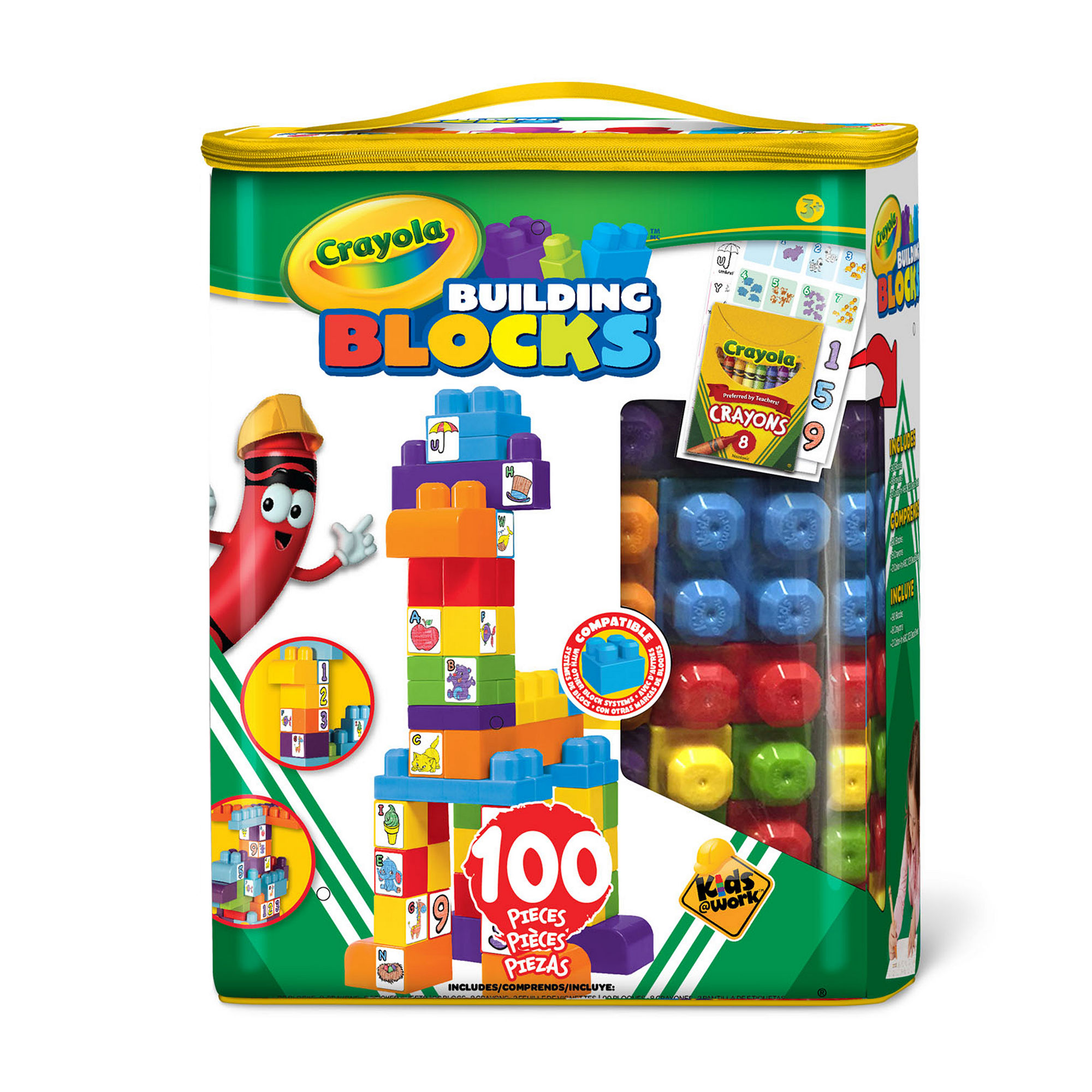 UPC 072447990879 product image for Crayola Kids at Work - 100 Piece Tote of Blocks | upcitemdb.com