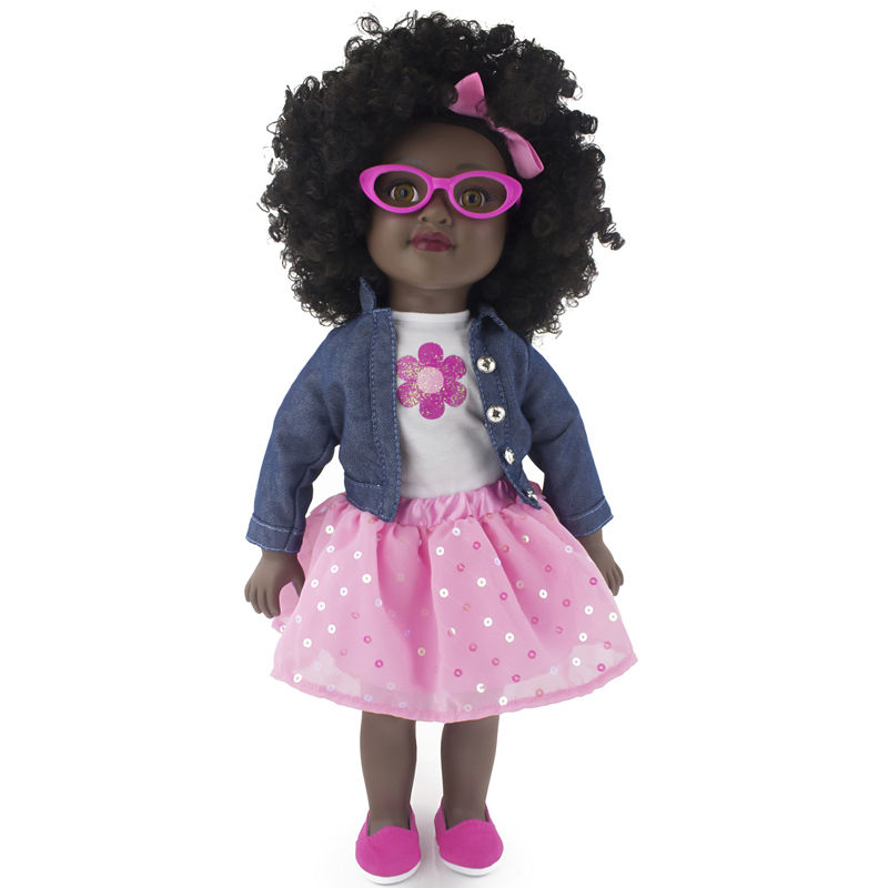 UPC 021664200919 product image for Funrise - Positively Perfect 18 Inch African American Toddler Doll, Kennedy | upcitemdb.com