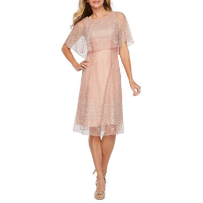 baby pink a line dress