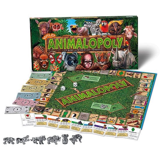 Wild Animal-Opoly Board Game