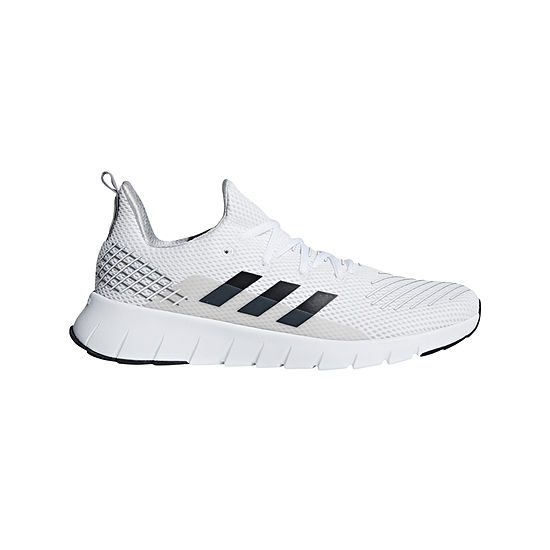 Adidas Asweego Run Mens Lace Up Running Shoes Color White Black