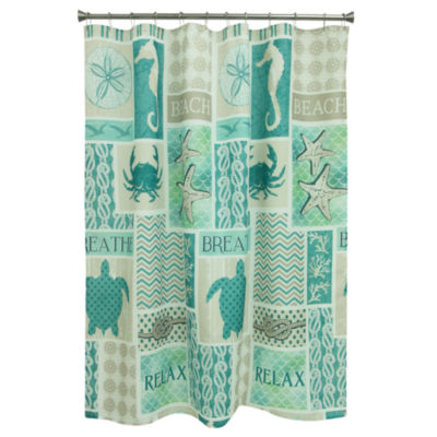 Bacova Guild Coastal Patch Shower Curtain Color Multi Jcpenney