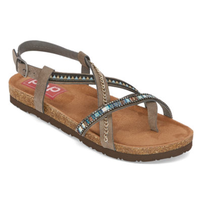 plastic footbed sandals