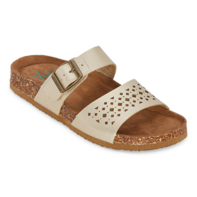 fawn footbed sandals