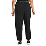 Sports Illustrated Womens Stretch Moisture Wicking Plus Jogger Pant
