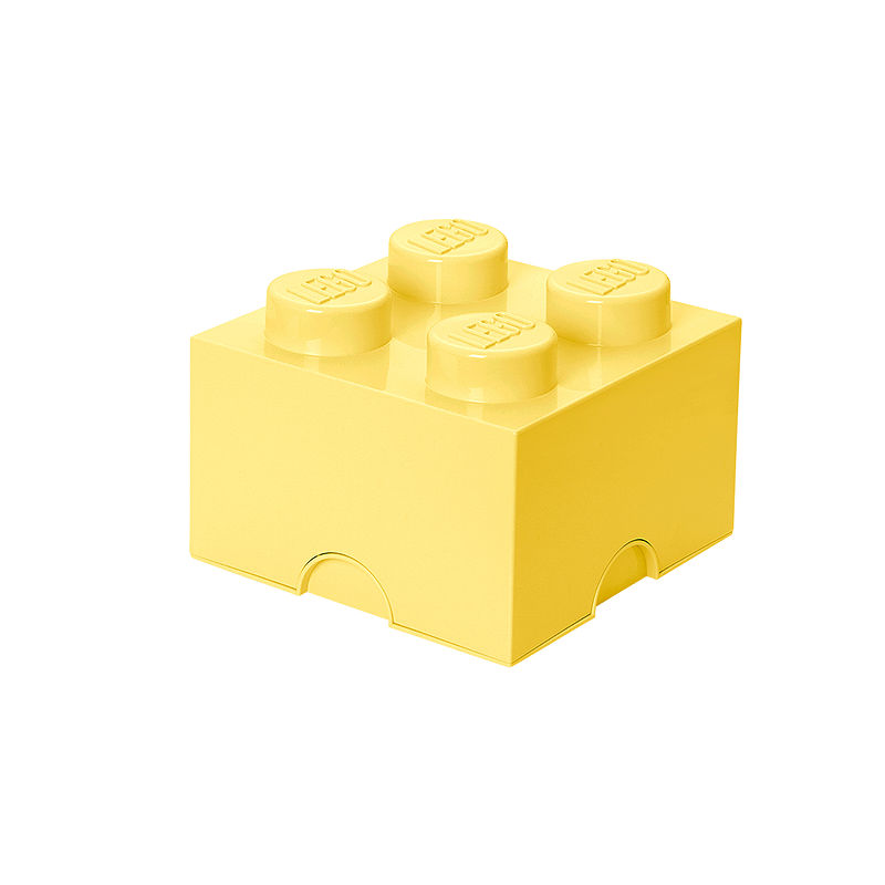 Lego Storage Brick 4 - Cool Yellow