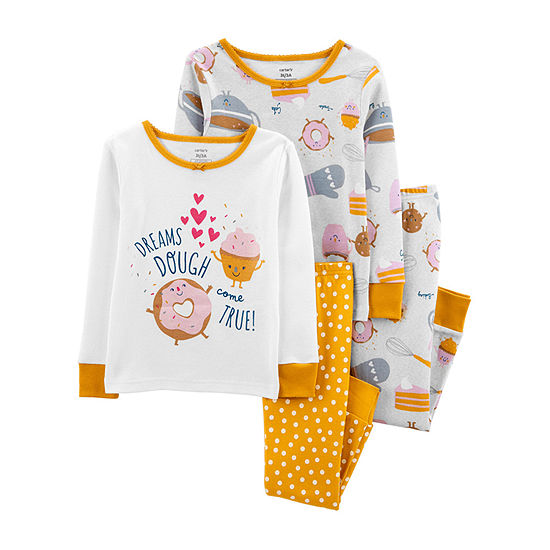 Carter's Toddler Girls 4-pc. Pant Pajama Set