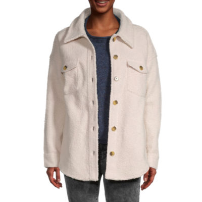 womens sherpa shacket