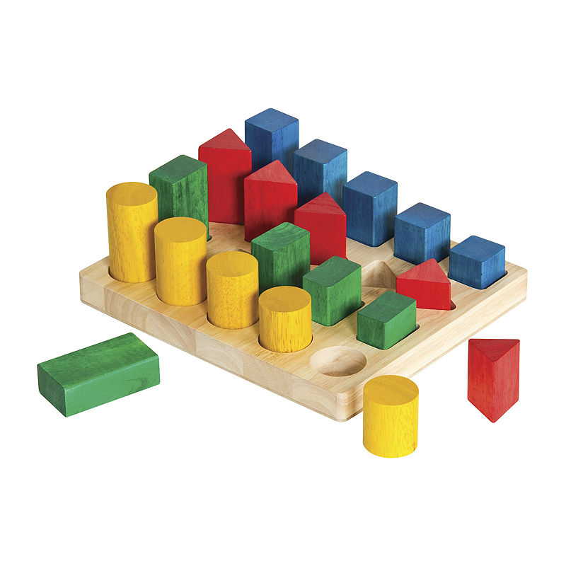 Guidecraft 20-Pc. Colored Geo-Forms Early Development Block Set