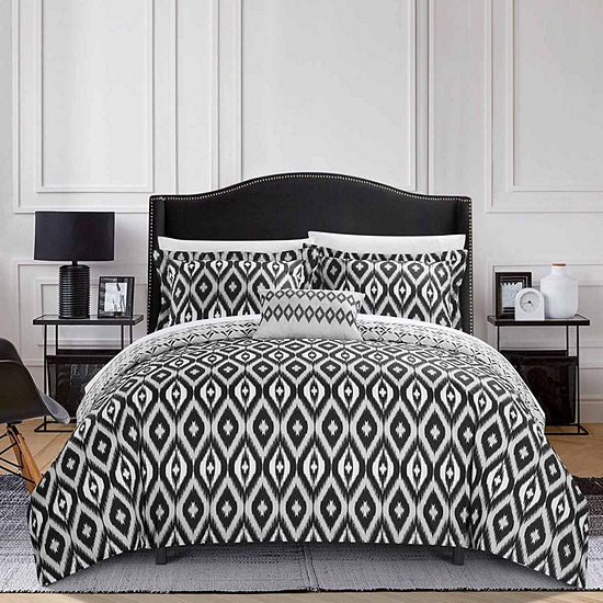 Chic Home Normani Duvet Cover Set Jcpenney Color Black