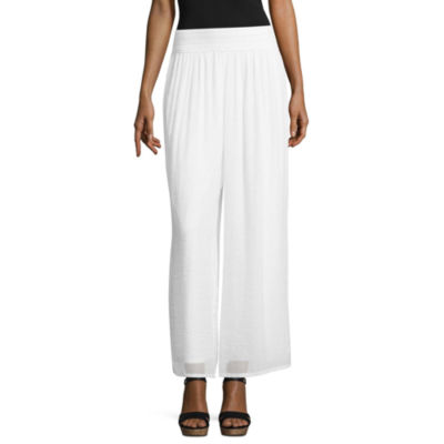 womens wide leg pull on jeans