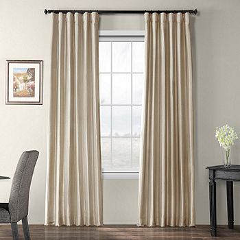 Exclusive Fabrics Furnishing Faux, Exclusive Fabrics Furnishing Faux Silk Taffeta Curtain Panel