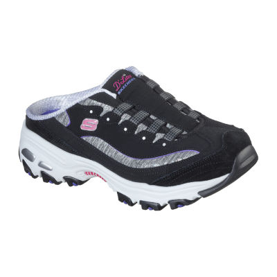 black and purple skechers