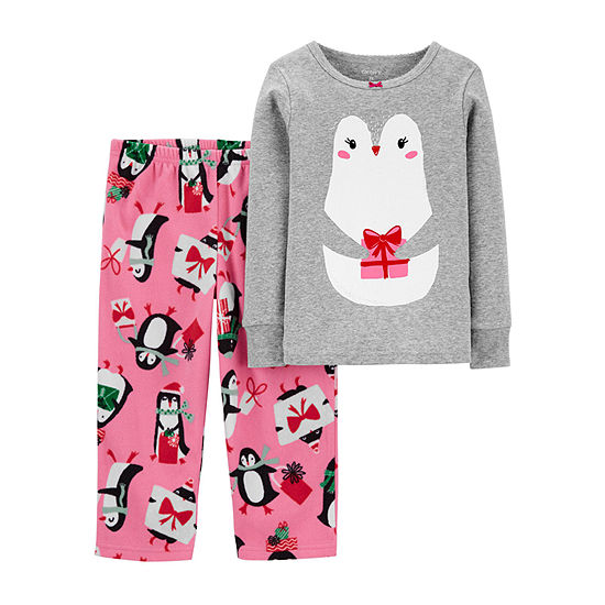 Carter's Christmas Baby Girls 2-pc. Pant Pajama Set