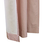 Ticking Stripe Energy Saving Light-Filtering Rod Pocket Curtain Panel