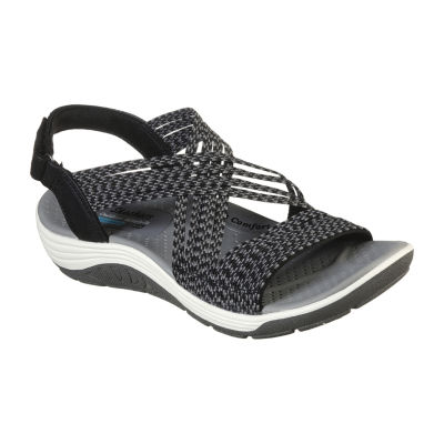 skechers gray sandals