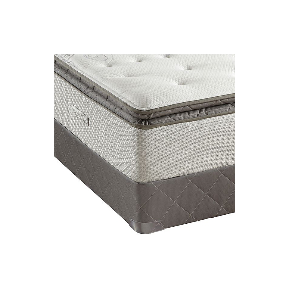 Sealy Posturepedic West Plains Plush Euro Pillow Top Mattress, White