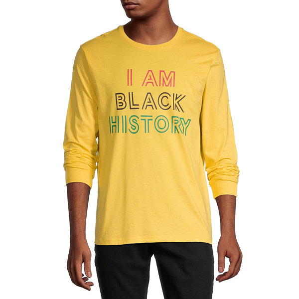 Hope & Wonder I Am Black History Unisex Crew Neck Long Sleeve Graphic T-Shirt