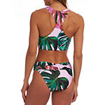 Decree Leaf Bralette Bikini Swimsuit Top Juniors