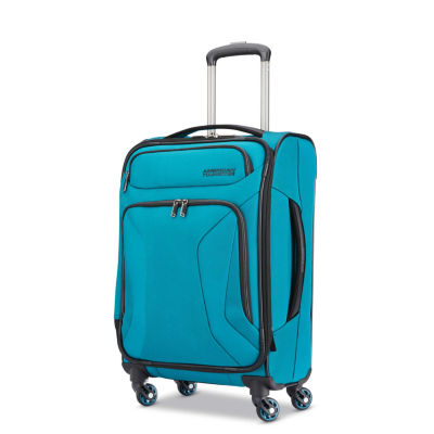 american tourister teal suitcase